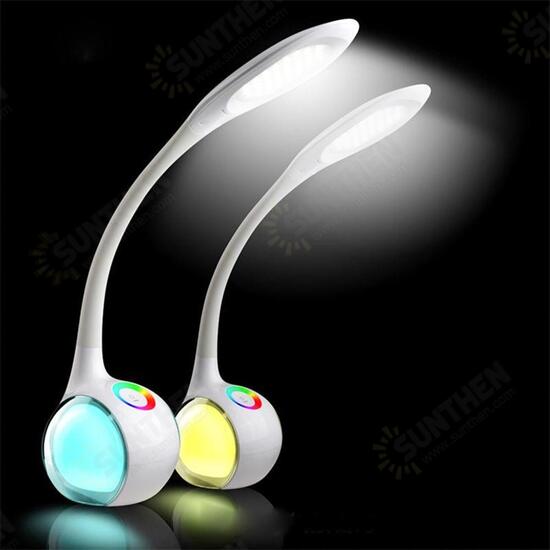 5.5W Flexible Dimmable Touch Control Desk Table Reading Lamp Color Changing Bedside Night Light