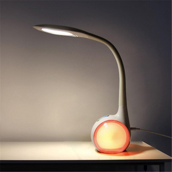 5.5W Flexible Dimmable Touch Control Desk Table Reading Lamp Color Changing Bedside Night Light