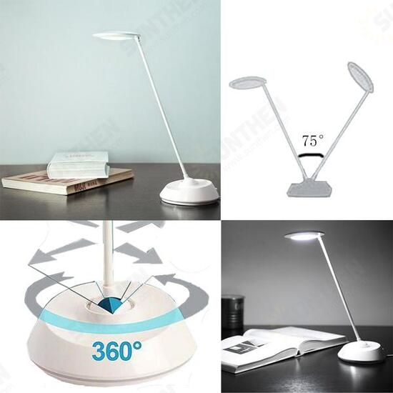 5W Rechargeable Dimmable Touch Sensor LED 360 Degree Table Light Desk Reading Lamp