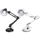 5W Super Bright Swing Arm Desk Lamp Clamp on Table Light with LED Bulb Metal Clip 220V