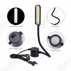 6W 220V COB LED Sewing Machine Working Light Desk Lamp with Magnetic Mounting Base for Lathes Drill Presses Workbenches 6W 220V COB LED Sewing Machine Working Light Desk Lamp with Magnetic Mounting Base for Lathes Drill Presses Workbenches