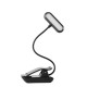 9 LED USB Rechargeable Eye-Care Warm Book Light Clip On Dimmable Table Lamp For Music Stand Night Reading Piano Power Indicator