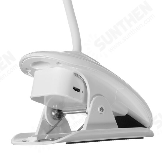 Touch Reading Lamp LED Clamp Lamp USB Dimmable Bed Light Clip Desk Light