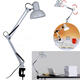 Adjustable Swing Arm Bedside Lamp Clamp On Study Reading Desk Table Light