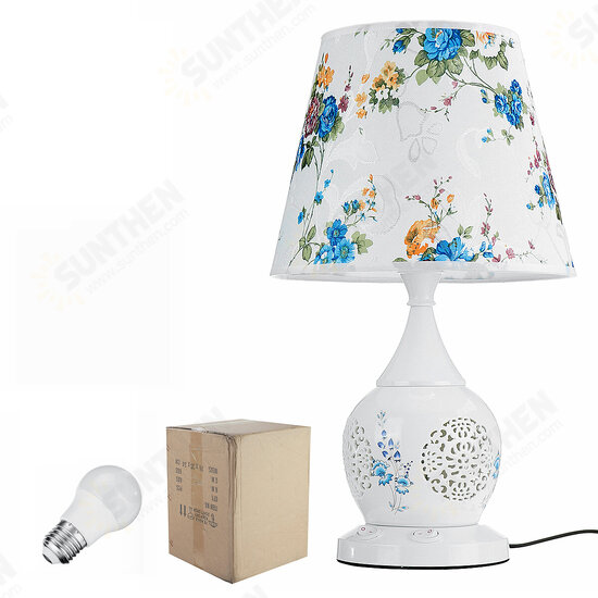 Chinese Style Ceramic Table Lamp Classical Household Bedroom Lamps Living Room