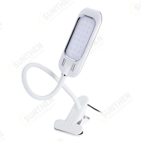 DC5V 5W 12LED Clip Light Type Desk Clamp Lamp Dimming Reading Eye Care USB Table Lights