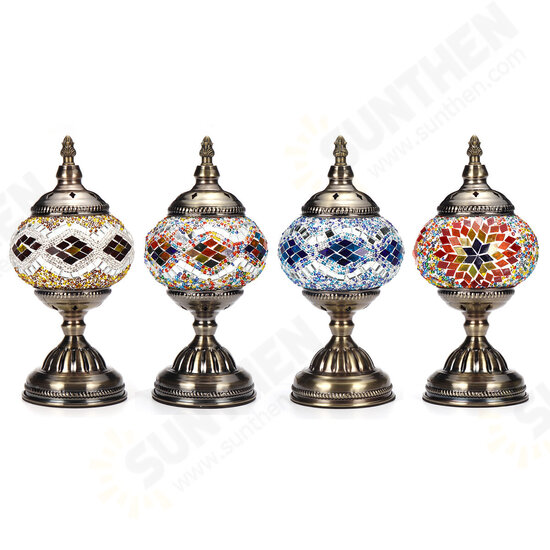 E27 Handmade Retro Turkish Moroccan Romantic Table Lamp Home Bar Fixture Decor