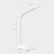 Fashionable LED Desk Lamp Work Reading Eye Protection USB Charging Folding Touch Dimming Desk Light