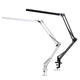 Foldable Adjustable Pure White Swing Arm LED Desk Lamp Touch Dimmable Eye Care Table Lamp