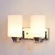 Glass Wall Light Indoor Sconce Lighting Bedside/Aisle Lamp Fixture + LED Bulb
