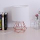 Hollowed Out Modern Livingroom Bedroom Bedside Table Lamp Desk Lamp With Shade