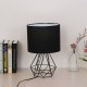 Hollowed Out Modern Livingroom Bedroom Bedside Table Lamp Desk Lamp With Shade