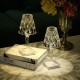 Kartell-Style Crystal Desk Lamp USB Touch Sensor Bar Light Decor Restaurant Table Lamps Romantic Nightlight Fixture Bed Lamp