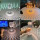 LED Crystal Projection Desk Lamp Restaurants Bar Bedside Decoration USB Table Light RGB Remote Control Romantic Night Lights