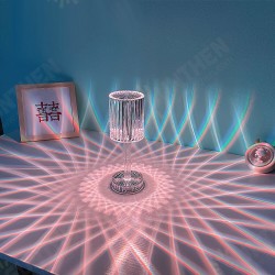 LED Crystal Projection Desk Lamp Restaurants Bar Bedside Decoration USB Table Light RGB Remote Control Romantic Night Lights LED Crystal Projection Desk Lamp Restaurants Bar Bedside Decoration USB Table Light RGB Remote Control Romantic Night Lights