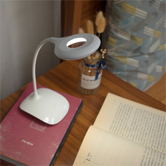 LED Eye Protection Desk Lamp Student Desk Dormitory Bedroom Bedside Study Lamp Reading Work Light