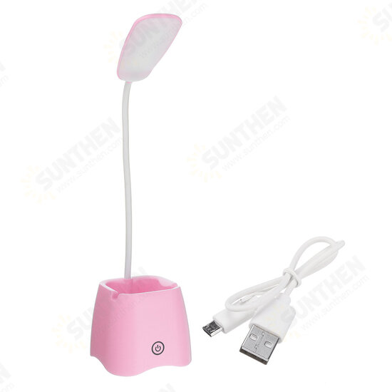 LED Flexible USB Reading Light Beside Bed 3 Modes Dimmable Table Desk Lamp