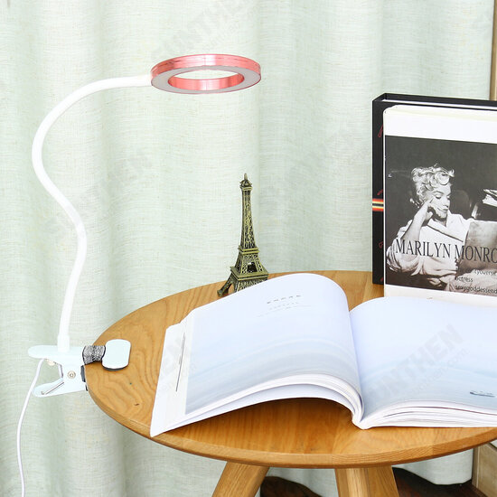 Magnifying LED Lamp USB Charging Table Light Clip-on Lamp Beauty Tattoo Reading