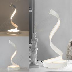 Modern LED Light Bedside Spiral Table Lamp Creative Design Curved Warm White Modern LED Light Bedside Spiral Table Lamp Creative Design Curved Warm White