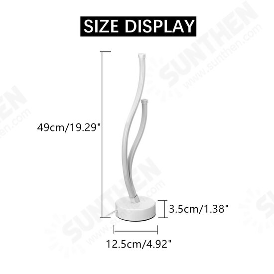 Modern LED Table Lamp Bedside Desk Bedroom Night Lighting Fixture Decoration