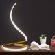 Modern Spiral LED Bedside Table Lamp Curved Desk Light Dimmable Warm White