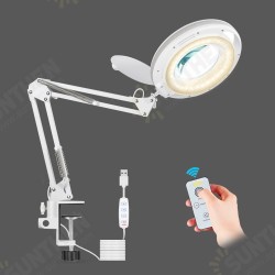 Table Lamp USB 5X Magnifier Remote Control LED Magnifying Glass Light for Reading Crafts Hobby DIY Welding Third Hand Table Lamp USB 5X Magnifier Remote Control LED Magnifying Glass Light for Reading Crafts Hobby DIY Welding Third Hand