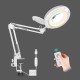 Table Lamp USB 5X Magnifier Remote Control LED Magnifying Glass Light for Reading Crafts Hobby DIY Welding Third Hand