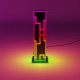 Cube LED Color Table Lamp Cube Box Acrylic Color Table Lamp for Bedroom Living Room