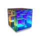 Cube LED Color Table Lamp Cube Box Acrylic Color Table Lamp for Bedroom Living Room