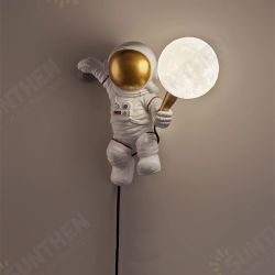 Nordic LED Personality Astronaut Moon Children's Room Wall Lamp Desk Lamp Bedroom Study Balcony Aisle Lamp Decoration Nordic LED Personality Astronaut Moon Children's Room Wall Lamp Desk Lamp Bedroom Study Balcony Aisle Lamp Decoration