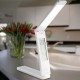 Portable Folding Touch Control LED Reading Light Dimmable LCD USB Table Desk Lamp