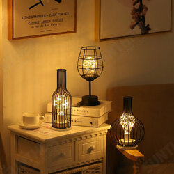 Retro Table Lamps Bedroom Living Room LED Bedside Light Modern Art Lamp Night Light Office Desktop Christmas Decorations Clearance Lights Retro Table Lamps Bedroom Living Room LED Bedside Light Modern Art Lamp Night Light Office Desktop Christmas Decorations Clearance Lights
