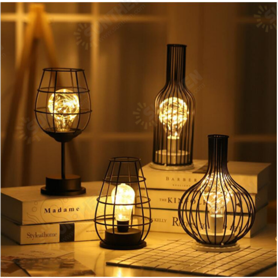 Retro Table Lamps Bedroom Living Room LED Bedside Light Modern Art Lamp Night Light Office Desktop Christmas Decorations Clearance Lights