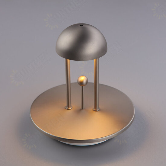 T140002-TC Nickel LED Touch Control Table Lamp 2000mAh Rechargeable Battery Stepless Dimmable Bedside Nightstand Lamp