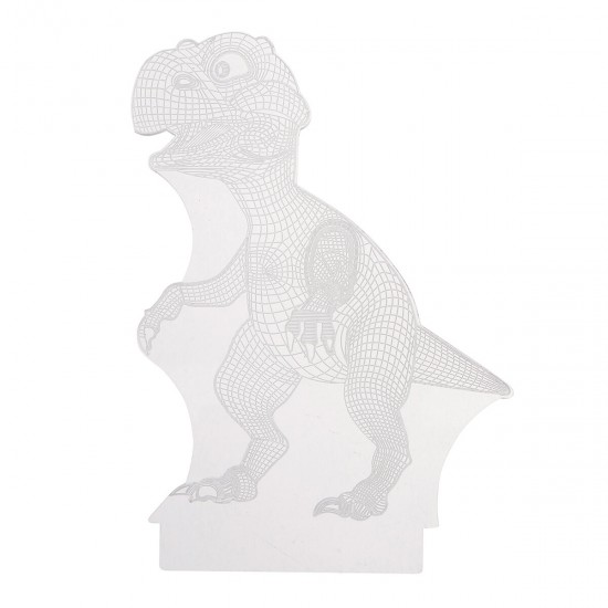 USB 3D Dinosaur LED Desk Lamp Three Colors Night Light for Bedroom Home Gift Party Decor