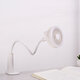 USB LED Clip Table Desk Fan Light Reading Night Light Lamp with Fan Rechargeable Flexible Adjustable