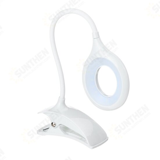 USB LED Reading Light Clip-on Clamp Bed Table Desk Lamp Night Light