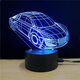 USB Touch Sensor Racing Car Desk Lamp Colorful LED Bedside Table Light