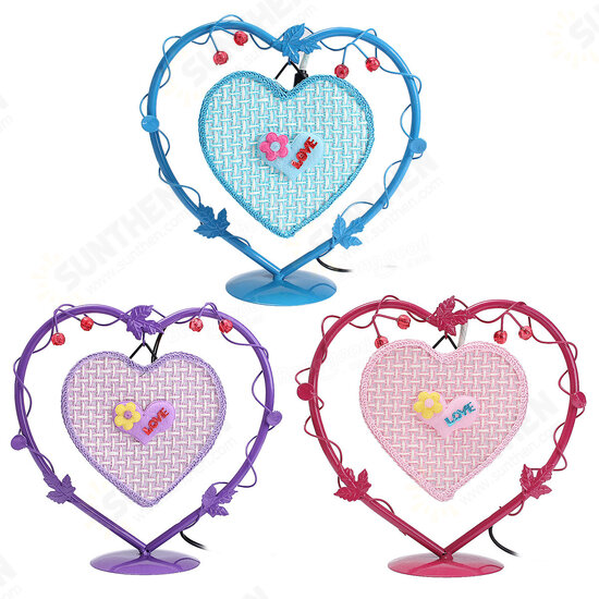 Vintage Artificial Light Love Heart Antique Table Lamp Gift Room Decor Vintage Artificial Light Love Heart Antique Table Lamp Gift Room Decor