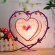 Vintage Artificial Light Love Heart Antique Table Lamp Gift Room Decor