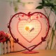 Vintage Artificial Light Love Heart Antique Table Lamp Gift Room Decor