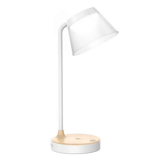 B13 RGB LED Desk Lamp With 10W Wireless Fast Charger 350Lumens 3-Level Dimming Colorful Ambient Light