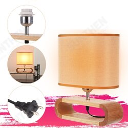 Wooden Modern Table Lamp Timber Bedside Lighting Desk Reading Light Brown White 85-265V Wooden Modern Table Lamp Timber Bedside Lighting Desk Reading Light Brown White 85-265V