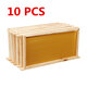 10Pcs Bees Wax Foundation Sheets Wood Beekeeping Pine Beehive Frame 49X23.5 cm