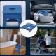 Home Folding Chair Camping Chair Picnic Beach Portable Seat Tail Gate Blue Travel