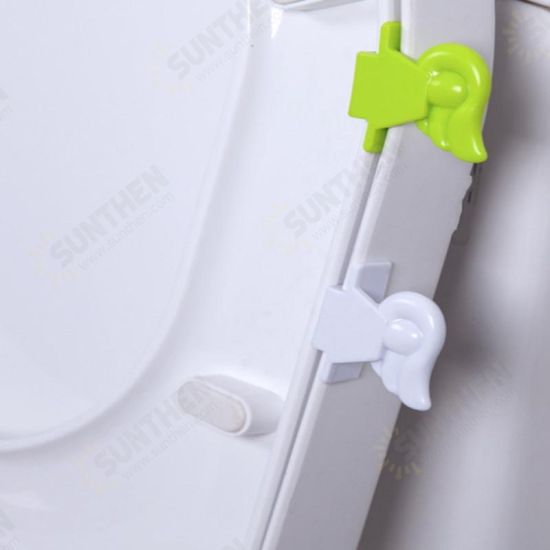 Bathroom Cute Wing Shape 2 Color Options Toilet Seat Cover Lifting Device Clamp Lifter