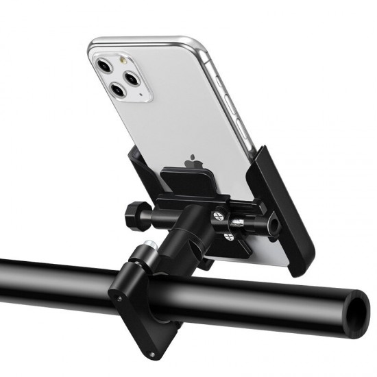 Aluminum Alloy Bike Motorbike Motorcycle Handlebar Rear View Mirror Phone Holder For Smart Phone 4.0-6.5 Inch Smart Phone for iPhone SE 2020