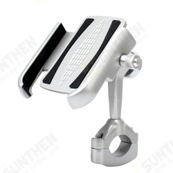 Handlebar / Rearview Mirror Motorcycle Bike Aluminum Alloy Phone Holder Stand Mount Clip Outdoor Vlog Recording for 4-6.5 inch Devices Handlebar / Rearview Mirror Motorcycle Bike Aluminum Alloy Phone Holder Stand Mount Clip Outdoor Vlog Recording for 4-6.5 inch Devices