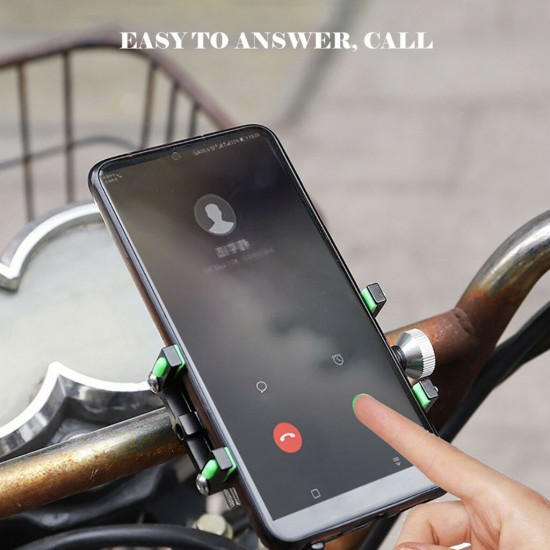 Aluminum Alloy Bike Motorbike Handlebar Phone Holder Bicycle Motorcycle Mount For 4.2-6.8 Inch Smart Phone For iPhone 11 Pro SE 2020
