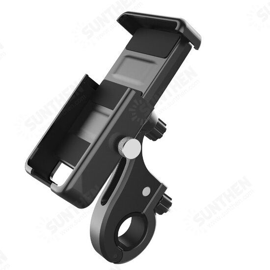 QX21 360° Rotation Outdoor Vlog Recording Motorcycle Electric Vehicle Aluminum Alloy Bicycle Handlebar Phone Holder Stand for POCO X3 F3 4.5-6.9 inch